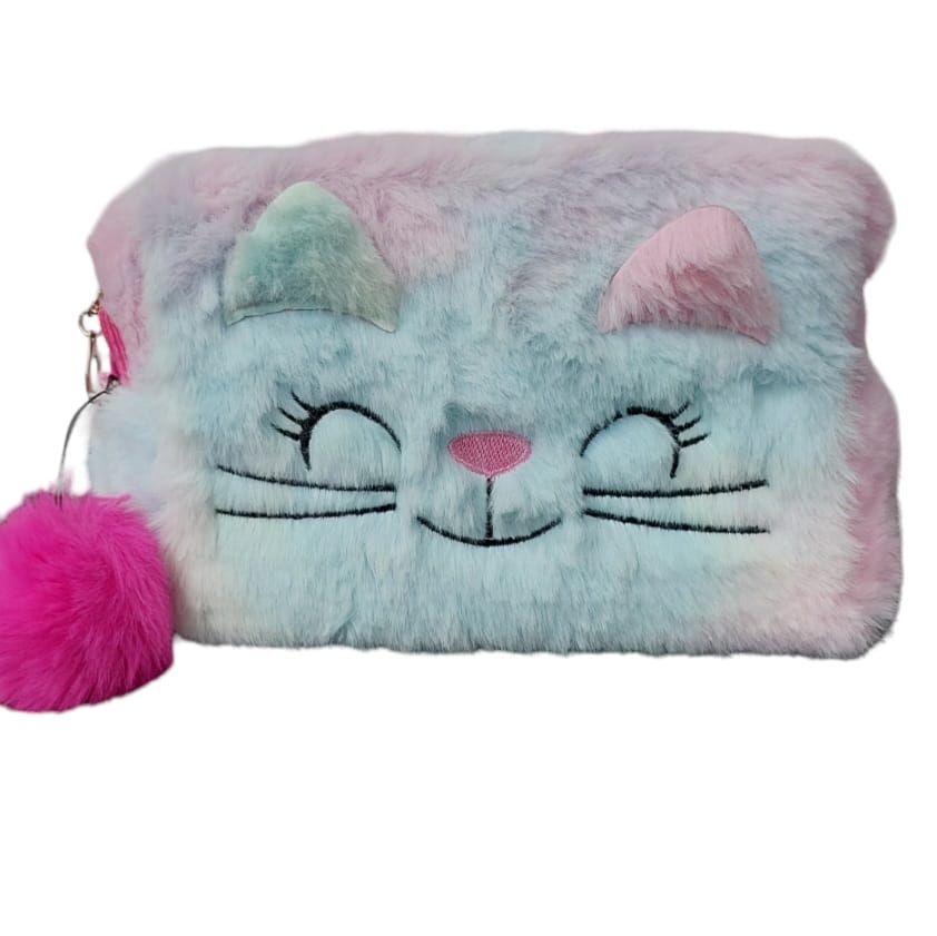 Nécessaire Pelucia Algodão Gatinha